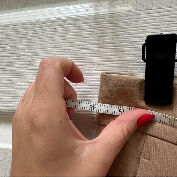 Aritzia Wilfred The Effortless Pant Wide-Leg Trousers tan Camel 0 - Picture 5 of 7